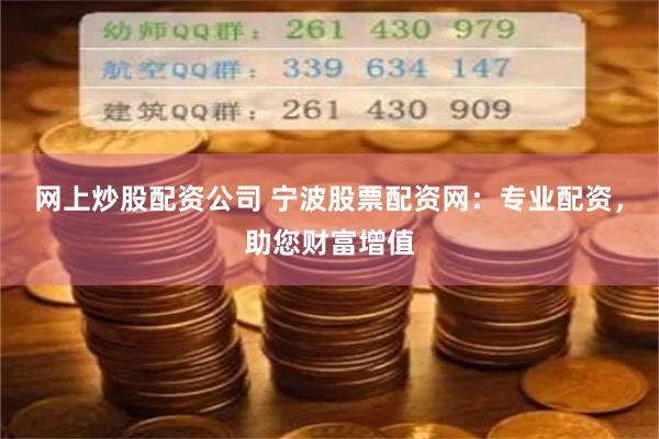 网上炒股配资公司 宁波股票配资网：专业配资，助您财富增值